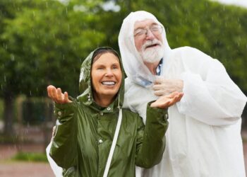 what never gets any wetter the more it rains?