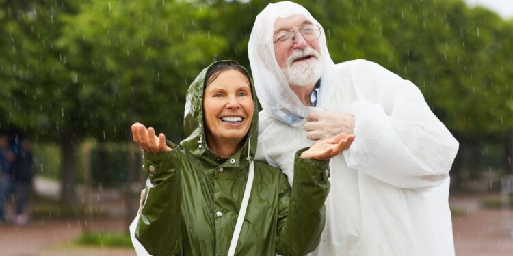 what never gets any wetter the more it rains?