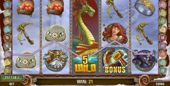 Expanding symbols of the Hall of Gods slot